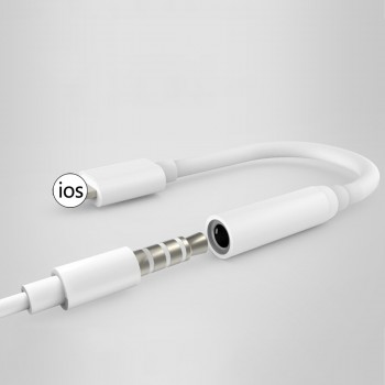 Support latest IOS12 For Lightning Audio Converter 3.5mm Headphone Jack Adapter Play Music for iPhone 7/8/8/X/iPhone XS Max