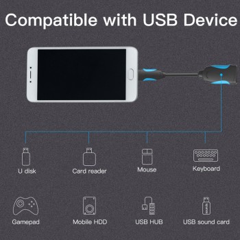 Vention USB C To USB OTG Cable Adapter For Xiaomi 5 Nexus 5X 6P USB Type C OTG Cable For Huawei P9 Plus Samsung USB Type-c OTG