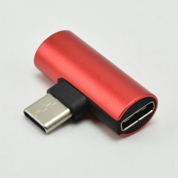 MINI Dual Headphone Jack Type C Adapter Audio Charger For Samsung Charging Adapter For Huawei P20 Splitter Audio Converter