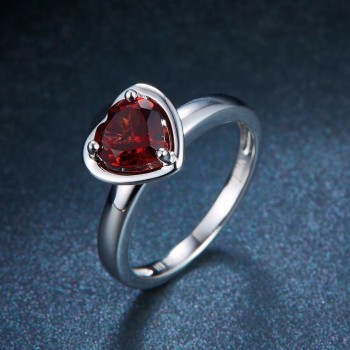 Hutang 3.88ct Natural Gemstone Garnet Solid 925 Sterling Silver Pendant amp; Earrings amp; Ring Fine Bridal Jewelry Sets For Gift New