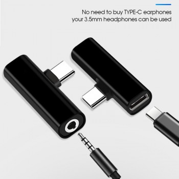 USB Type C To 3.5mm Earphone Jack Adapter For Xiaomi Mi 8 Lite Mi8 Aux Audio Cable Headphone Charger Charging USB-C Converter