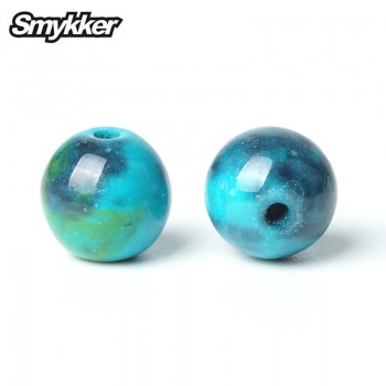 Natural Phoenix Stone Genuine Beads Chrysocolla Jasper Gemstone Round Loose Gem Bead 6-10mm For Religious Beads Charms Bracelets
