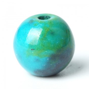 Natural Phoenix Stone Genuine Beads Chrysocolla Jasper Gemstone Round Loose Gem Bead 6-10mm For Religious Beads Charms Bracelets