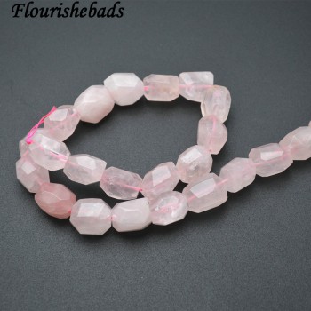 Natural Clear Crystal Quartz Surface Cutting Big Nugget 13x18mm Irregular Tube Stone Loose Beads