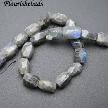 Natural Clear Crystal Quartz Surface Cutting Big Nugget 13x18mm Irregular Tube Stone Loose Beads