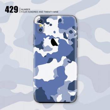 Cool Stickers For iPhone X Back Film Protective Cover Stickers For iPhone X 10 Phone Color Back Film Paster Camouflage Series