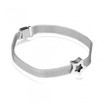 Pandulaso Reflexions Sleek Star Clip Charm Fit Sterling Silver Jewelry Bracelets For Woman DIY Beads For Jewelry Making