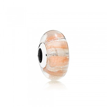 FAHMI 100% 925 Sterling Silver 1:1 Stripe Waves Star Murano Glass Charm Evil Eye Glass Beads Original Jewelry Factory Wholesale