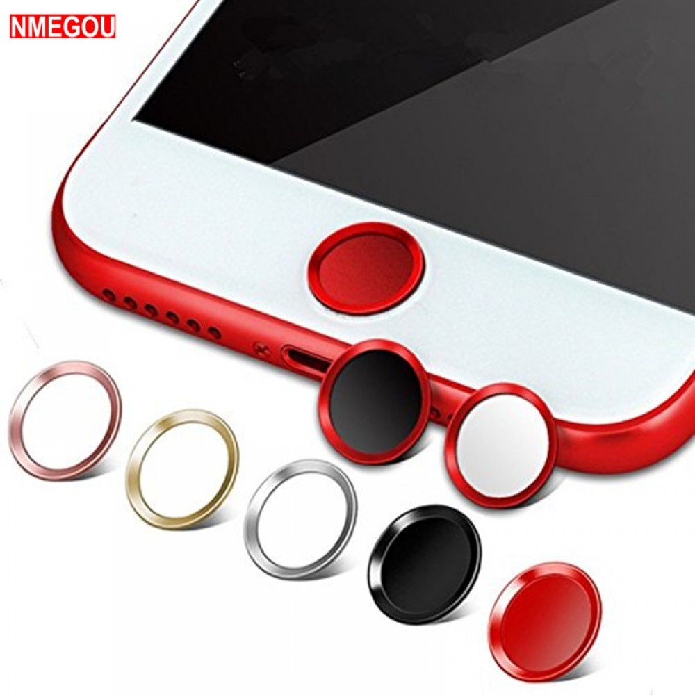 Fingerprint Touch ID Home Button Sticker for Apple IPhone 5 5S SE 6 S 6S 7 8 Plus IPad Mobile Phone Stickers Skin Gold Red Black
