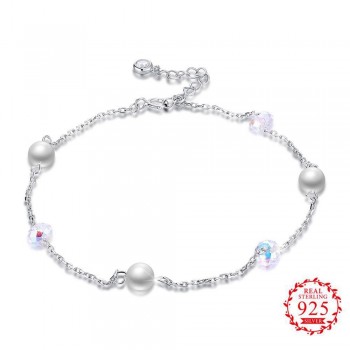 JEMMIN Gorgeous Trendy Gift For Lover/Girlfriend/Sister Romintic Anklet 925 Sterling Silver Modern Charming Women Girl Jewelry