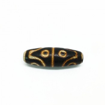 AAA Grade Old Tibet Beads 10mm*30mm Bracelet Beads Powerful Amulet Tibetan Dzi Beads DIY Jewelry  Natural Stone