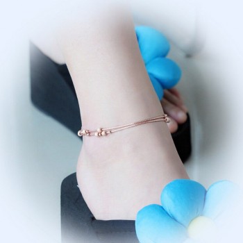 Ataullah Women 925 Sterling Silver Anklets Foot Jewelry Barefoot Sandals Anklets Pulseras Tobilleras Mujer 925 Silver AWS107