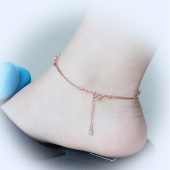Ataullah Women 925 Sterling Silver Anklets Foot Jewelry Barefoot Sandals Anklets Pulseras Tobilleras Mujer 925 Silver AWS107