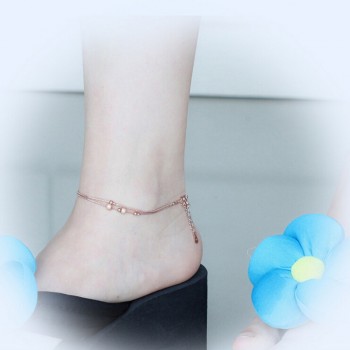 Ataullah Women 925 Sterling Silver Anklets Foot Jewelry Barefoot Sandals Anklets Pulseras Tobilleras Mujer 925 Silver AWS107