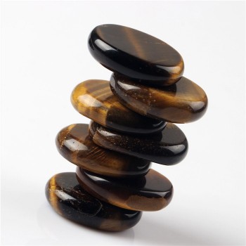 7pcs/lot Natural Black Obsidian And Mineral Quartz Palm Stone Clear Crystal Reiki Healing Quartz Chakra Meditate Life Free Pouch