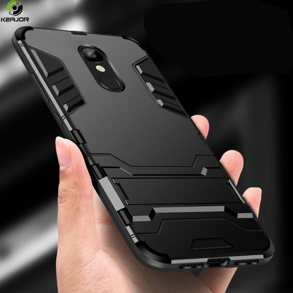 Case For xiaomi redmi 5 plus case Design Armor Shockproof Hybrid Hard stand Back case for redmi 5 plus Bumper cover Case