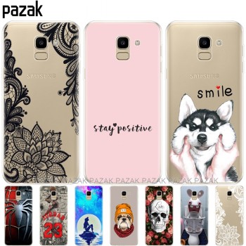 case FOR Coque Samsung Galaxy J6 2018 Case Cover EU J600 J600F SM-J600F Soft Silicone Phone Back sFor Samsung J6 2018 Case