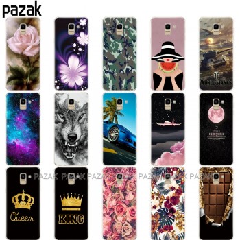 case FOR Coque Samsung Galaxy J6 2018 Case Cover EU J600 J600F SM-J600F Soft Silicone Phone Back sFor Samsung J6 2018 Case