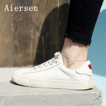 Aiersen Ethnic Longlife Lock Leg Bracelet Foot Jewelry Lucky Girls Anklets Real S925 Sterling Silver Handmade Sandali Gioiello