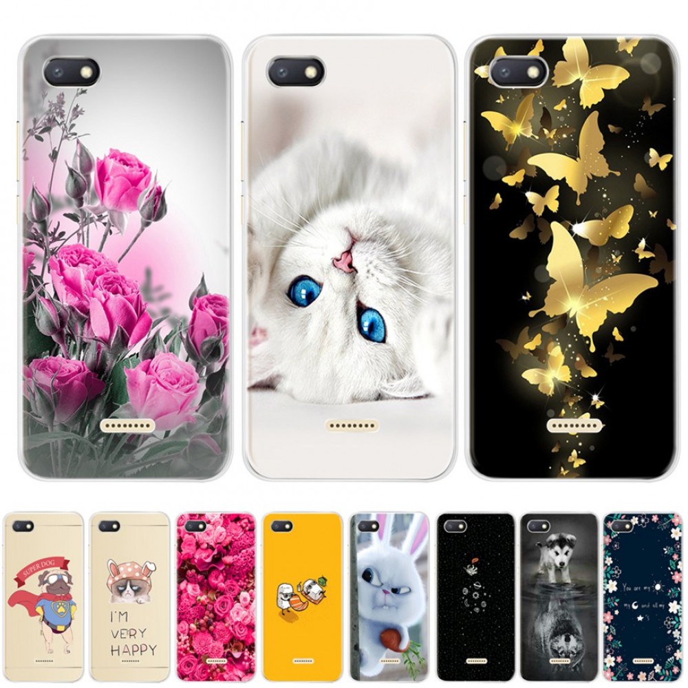 for Xiaomi Redmi 6A case silicone cover 5.45 TPU Cartoon case on for Xiaomi redmi 6a redmi6a coque fundas phone bumper housing