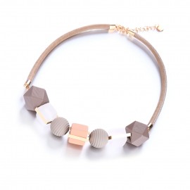 Match-Right Women Necklace Statement Necklaces amp; Pendants Wood Beads Necklace For Women Jewelry MX012