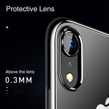 OTAO Ultra Thin Transparent Phone Case For iPhone XS MAX XR X 8 7 6 6s Plus Plating Soft TPU Silicone Full Cover Shockproof Caqa