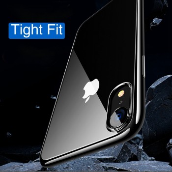 OTAO Ultra Thin Transparent Phone Case For iPhone XS MAX XR X 8 7 6 6s Plus Plating Soft TPU Silicone Full Cover Shockproof Caqa