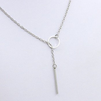 Necklace 2018 New Fashion Necklace Design Ladies Fashion Simple Simple Metal Round Necklace Wholesale Sales Heart Charms