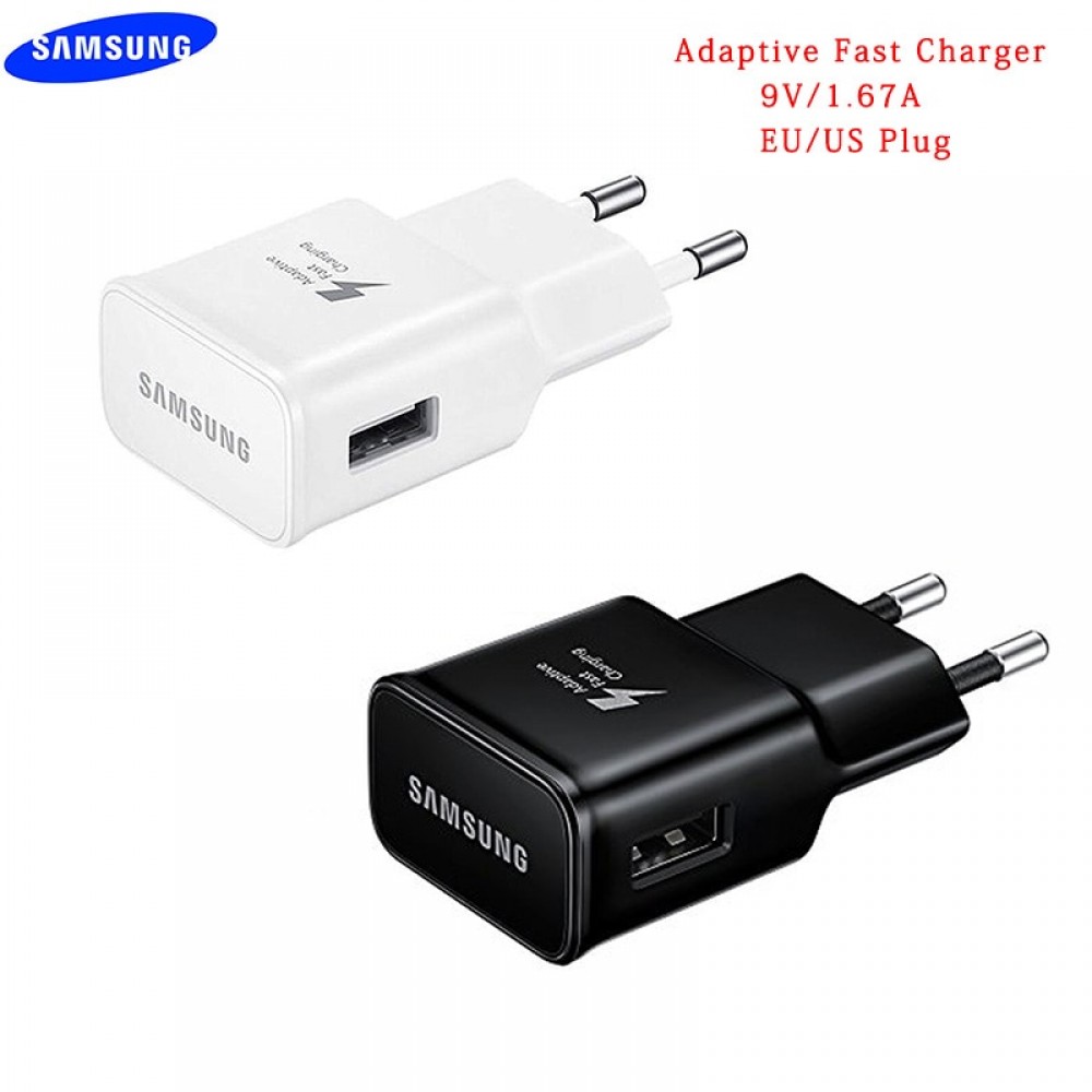 Original Adaptive Fast Charger 9V/1.67A USB Quick Adapter For Samsung Galaxy S6 S7 S8 S9 Plus Note 4 5 8 9 A3 A5 A7 2017 A6 Pro