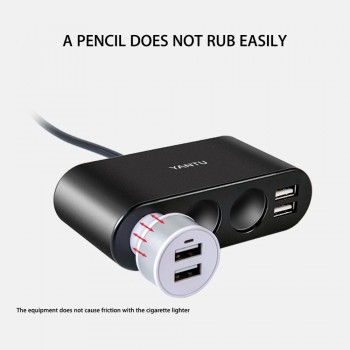 Sturdy Endurable Dual USB Port 5V 3.1A Fast Car Charger 3 Slot Socket Adapter Plug 12V-24V Universal Quick Charging For Phone