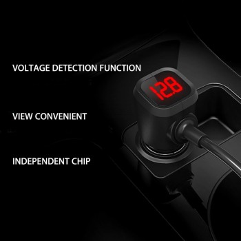 Sturdy Endurable Dual USB Port 5V 3.1A Fast Car Charger 3 Slot Socket Adapter Plug 12V-24V Universal Quick Charging For Phone