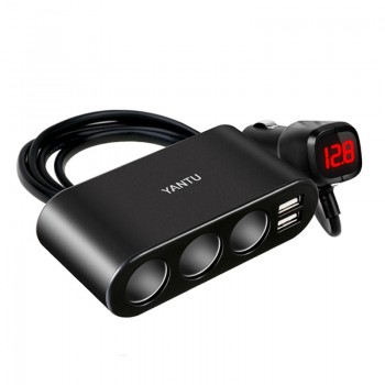 Sturdy Endurable Dual USB Port 5V 3.1A Fast Car Charger 3 Slot Socket Adapter Plug 12V-24V Universal Quick Charging For Phone
