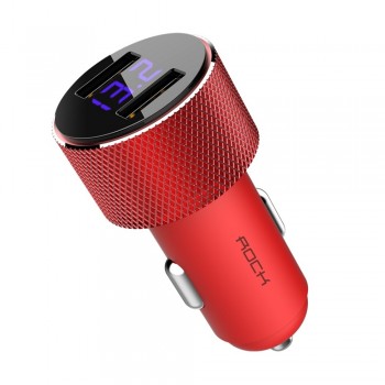 Dual Usb Car Charger with LED Screen Smart Auto Car Charger Adapter Charging for iPhone X Samsung Xiaomi Mobile Phone chargers