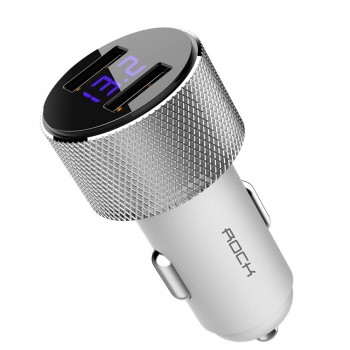 Dual Usb Car Charger with LED Screen Smart Auto Car Charger Adapter Charging for iPhone X Samsung Xiaomi Mobile Phone chargers