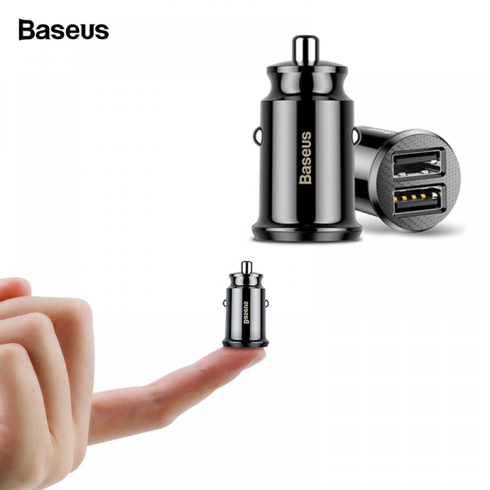Baseus Dual USB Car Charger 3.1A Fast Car Charging Auto Charge Adapter For iPhone Samsung USB Car-Charger Mobile Phone Charger