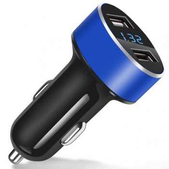 LED Display Quick Charge 3.0 Car Charger Mobile Phone QC3.0 Fast Dual USB Car-charger Auto Charger for Samsung Huawei FCP Xiaomi
