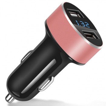 LED Display Quick Charge 3.0 Car Charger Mobile Phone QC3.0 Fast Dual USB Car-charger Auto Charger for Samsung Huawei FCP Xiaomi