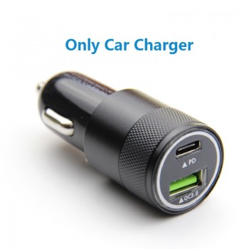 Usb Type C PD 3.0 Fast Charge Car Charger 2 Usb QC Mobile Quick Charger for iPhone iPad Apple Tablet Samsung Android LG Moto Mi