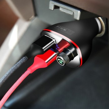 ROCK B300 Bluetooth FM Transmitter 4.2 USB Car Charger Digital Aluminium Alloy Fast quick Charging Monitoring For iPhone Samsung
