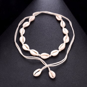 Bohemian Beach Tassel Necklace Natural Sea Shell Choker Chain Necklace Collar Boho Women Summer Beach Jewelry Shellhard