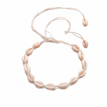 Bohemian Beach Tassel Necklace Natural Sea Shell Choker Chain Necklace Collar Boho Women Summer Beach Jewelry Shellhard