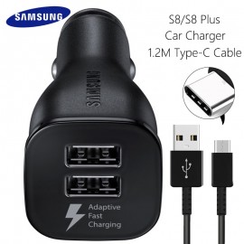 Samsung S8 S9 Plus Car Charger Fast Charger Original Adapter 9V1.67A amp; 5V2A Quick Charge 1.2M Type-C Cable USB Adaptive Charging