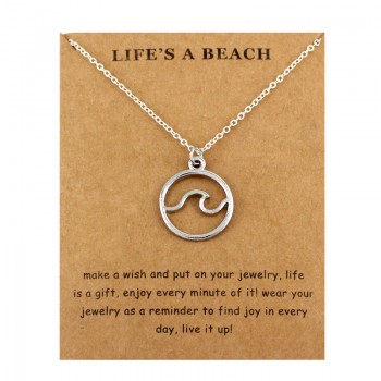 Starfish Conch Shell Ocean Waves Sea Turtle Fish Shark Pendants Necklaces Women Men Unisex Fashion Trendy Jewelry Beach Gift