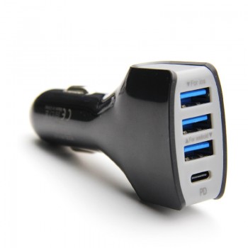 Usb C Type C PD 3.0 Fast Charge Car Charger 4 Usb Mobile Quick Charge Auto Adaptor for iPhone Apple Android Samsung Moto LG Mi