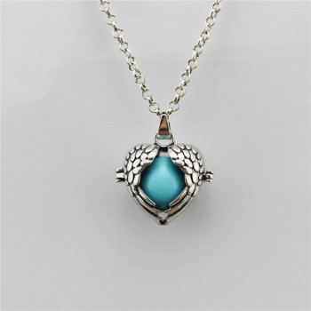 LU YING Mexico Bola Cage Pendant Angel ball new Caller Sounds 16mm Harmony Ball with Chain Necklace Jewelry Gift