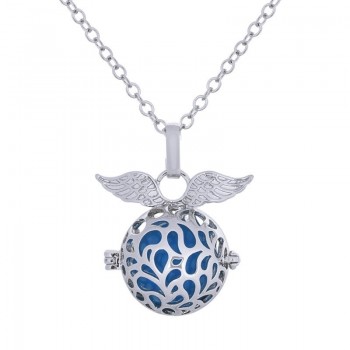 LU YING Mexico Bola Cage Pendant Angel ball new Caller Sounds 16mm Harmony Ball with Chain Necklace Jewelry Gift