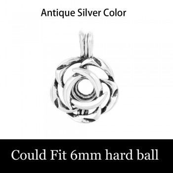 1pc Mixed Pearl Cage Locket Pendants Vintage Aromatherapy Mermaid Essential Oil Diffuser Necklace Locket For DIY Jewelry
