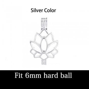1pc Mixed Pearl Cage Locket Pendants Vintage Aromatherapy Mermaid Essential Oil Diffuser Necklace Locket For DIY Jewelry