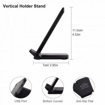 10W 9V Quick Wireless Charger for iPhone X 8 Qi Wireless Charger Fast Wireless Charging Stand for Samsung S8 S7 S6 Edge Note 8