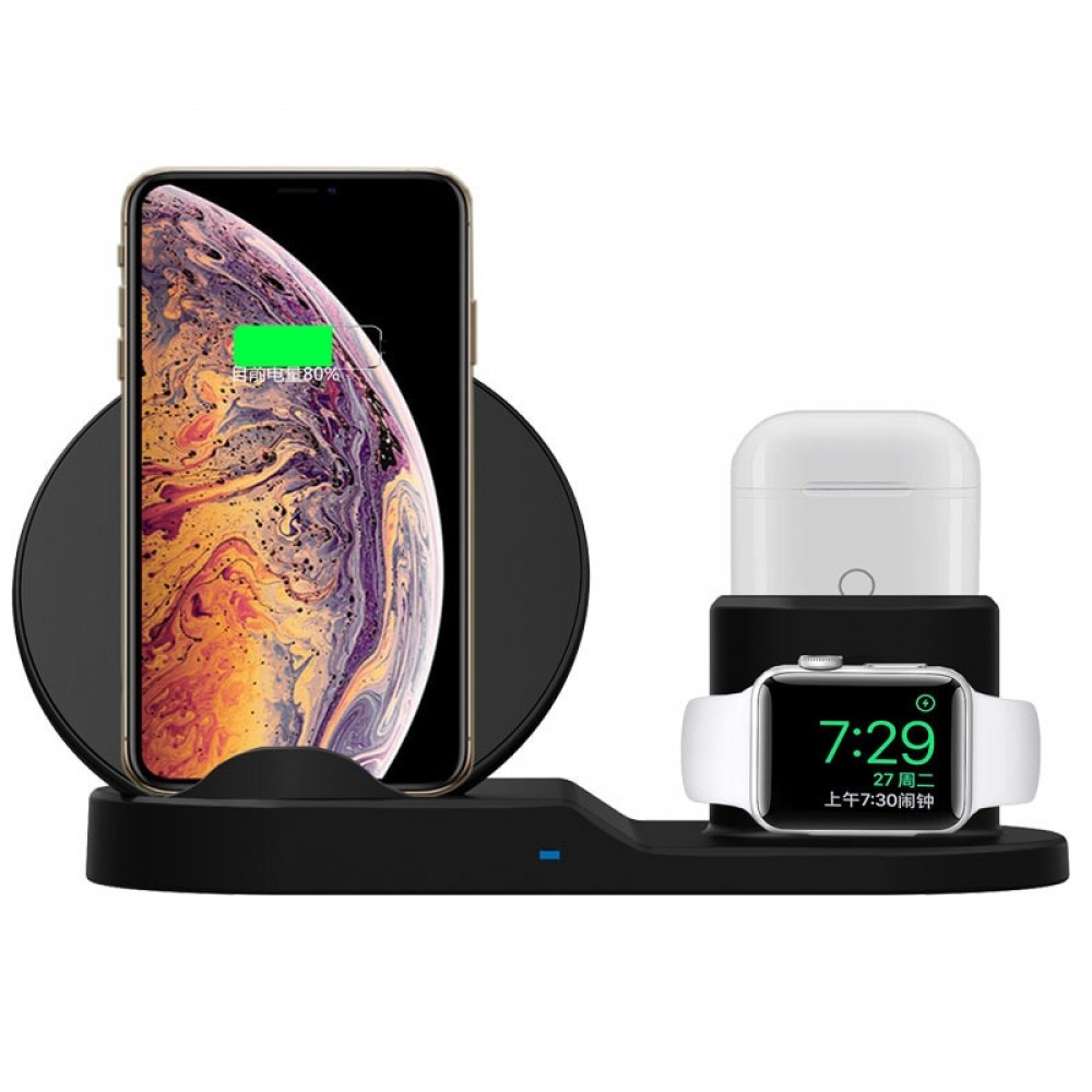 Fast Charging Qi Wireless Charger for Apple watch 1 2 3 4 For iPhone XS Max XR X 8 Plus For Samsung S9 S8 note 9 8 For AirPods